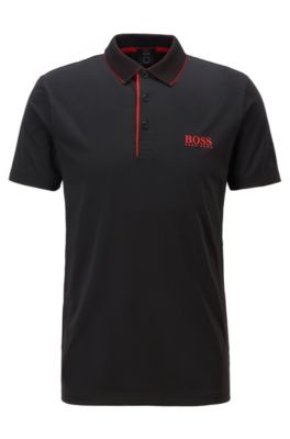 hugo boss black long sleeve polo shirt