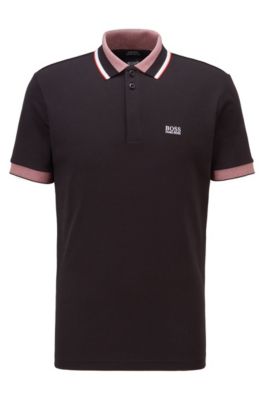 black hugo boss polo shirt sale