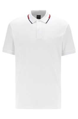 black and white hugo boss polo