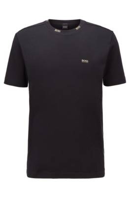 T-shirt Regular Fit orné de logos dorés