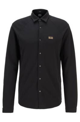 Chemise Slim Fit en jersey de coton stretch