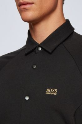 hugo boss mens black shirt