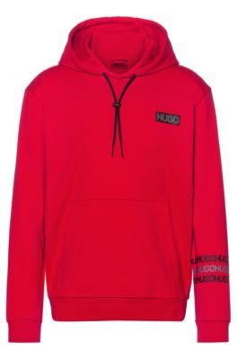 hugo boss hoodie red