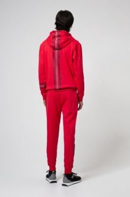 hugo boss tracksuit red