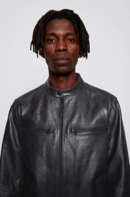hugo boss lemy leather jacket