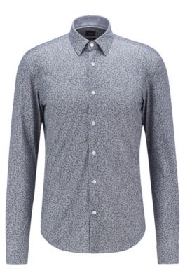 hugo boss blue shirt