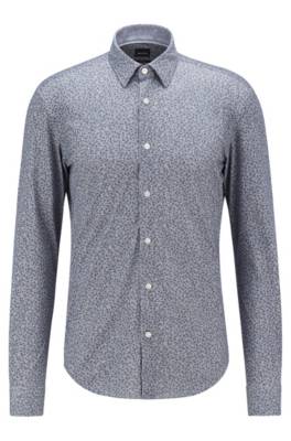Chemise Slim Fit en tissu recyclé et coton