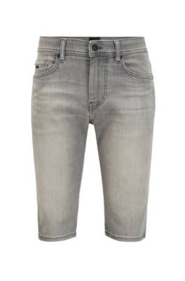 Short Tapered Fit en denim stretch gris