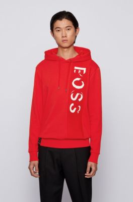french terry hooded sweatshirt