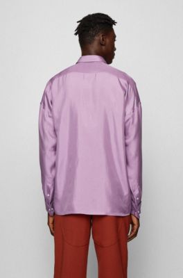 hugo boss pink shirt