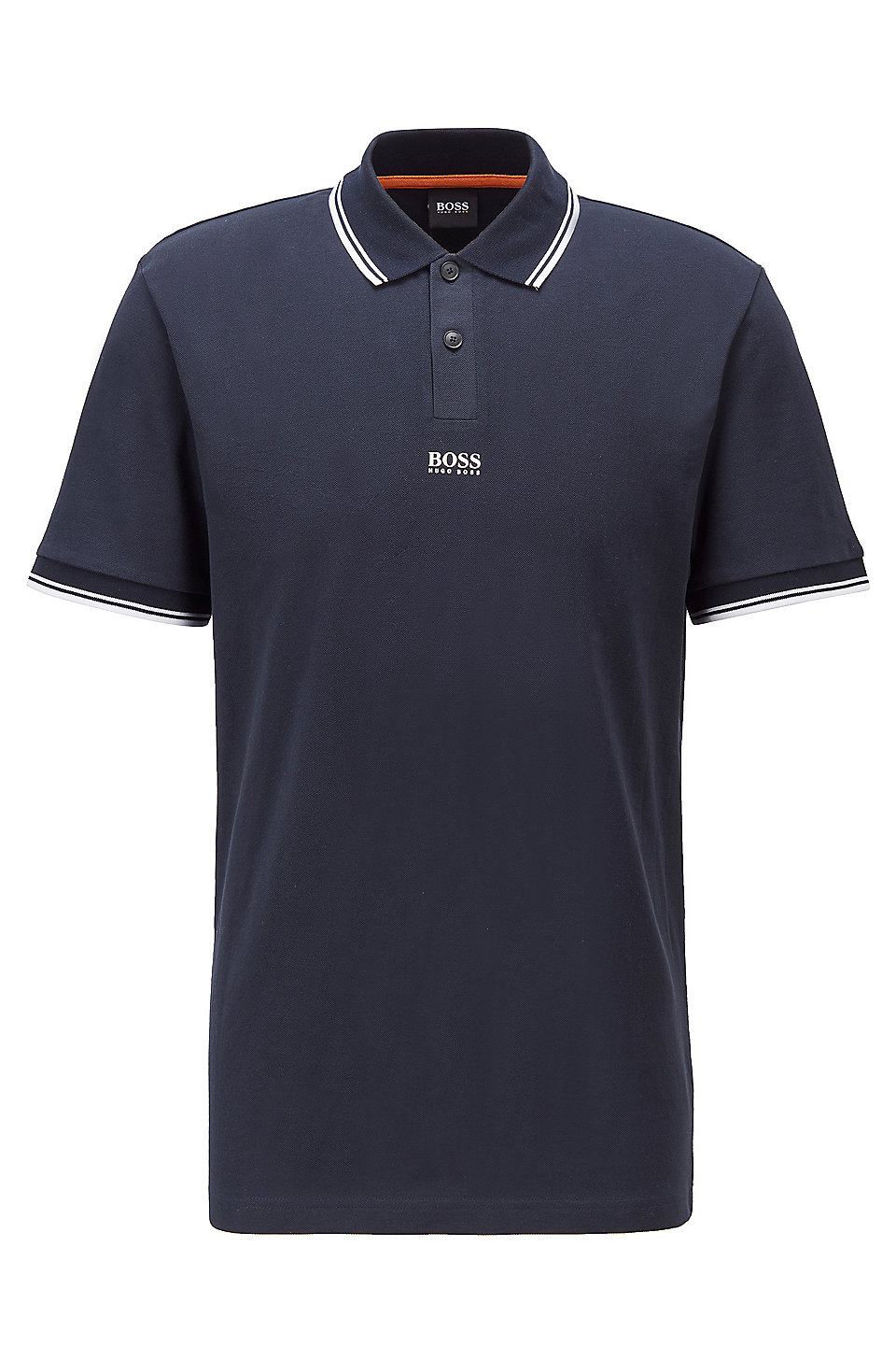 Hugo Boss - Cotton-piqué polo shirt with seven-layer logo