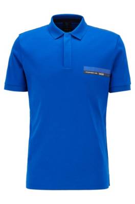 Polo Slim Fit en jersey simple de coton