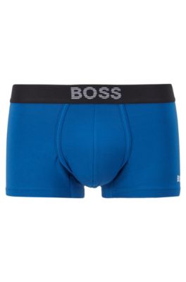 BOSS - Logo-waistband trunks in stretch bamboo-viscose