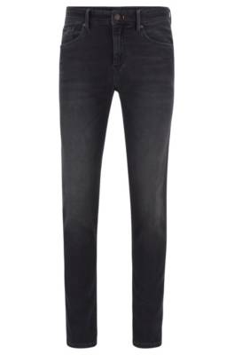 Jean Skinny Fit en maille denim bleu foncé