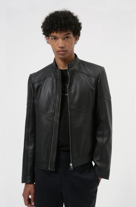 - Extra-slim-fit jacket in nappa leather