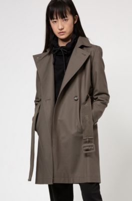 hugo boss trench coat womens