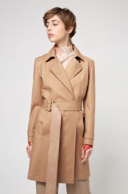 hugo boss beige coat