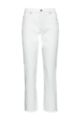 Relaxed-fit jeans in organic-cotton denim with stretch, White