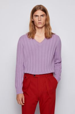 hugo boss purple jumper