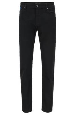 Jean Tapered Fit en denim stretch noir