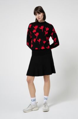 hugo boss black and white jumper