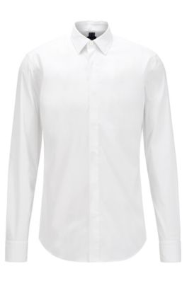 hugo boss white shirt regular fit