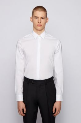 white hugo boss shirt