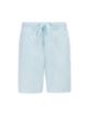 Relaxed-Fit Shorts aus elastischer Baumwoll-Popeline, Hellblau