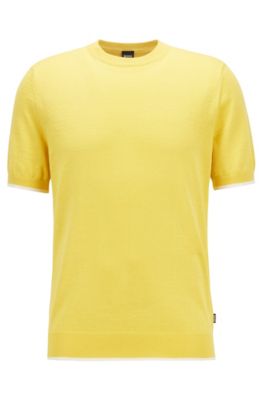 hugo boss yellow t shirt