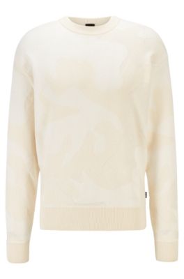 white hugo boss jumper mens