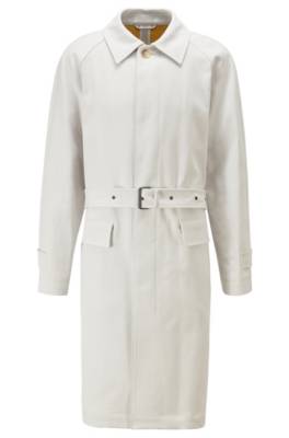 Manteau Relaxed Fit en coton thermocollé à fermeture invisible