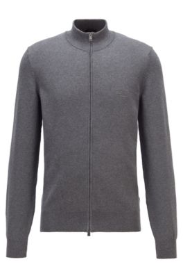 hugo boss zip up cardigan