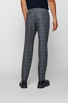 hugo boss check suit