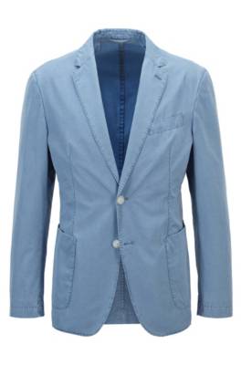 Veste Slim Fit en coton à deux boutons