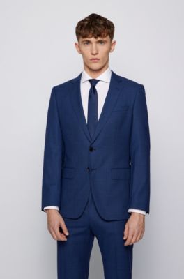 hugo boss blue suit