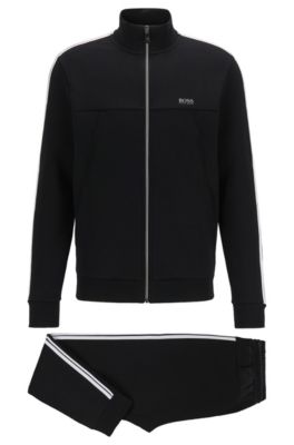 hugo boss tracksuit black and red