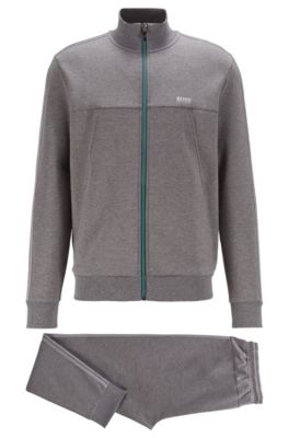 hugo boss gray tracksuit