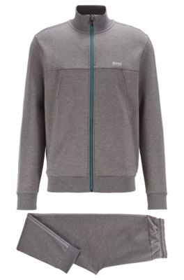 grey hugo boss tracksuit