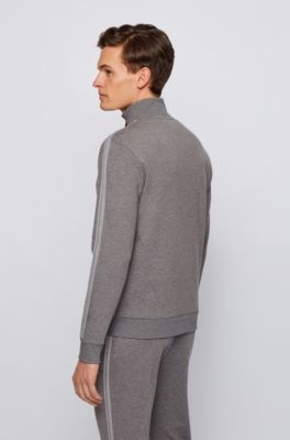 grey and orange hugo boss tracksuit