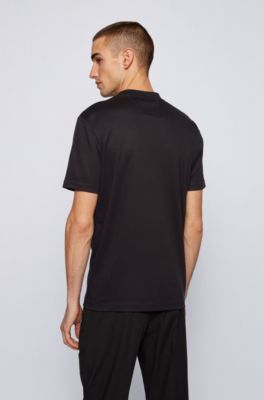 hugo boss plain black t shirt
