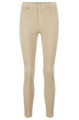 Jean Skinny Fit en denim stretch surteint zippé au bas des jambes