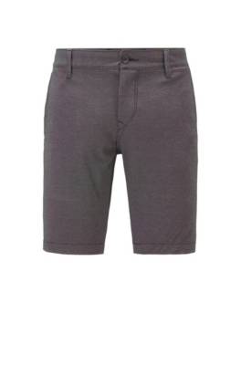 Short Slim Fit en tissu stretch à micro motif