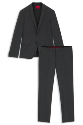 Extra-slim-fit suit in a wool blend 1