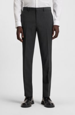 Extra-slim-fit suit in a wool blend, Dark Grey