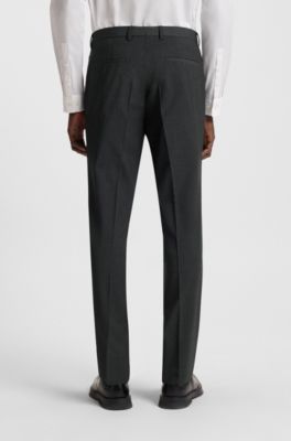 Extra-slim-fit suit in a wool blend, Dark Grey