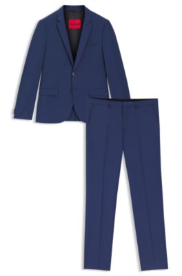 natuurlijk Is aan het huilen klinker HUGO - Extra-slim-fit suit in a super-flex wool blend