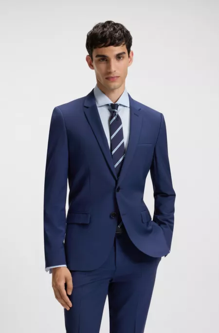 Extra-slim-fit suit in a wool blend