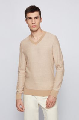hugo boss cream jumper