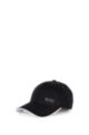 Logo-print cap in cotton twill with contrast accents, Black