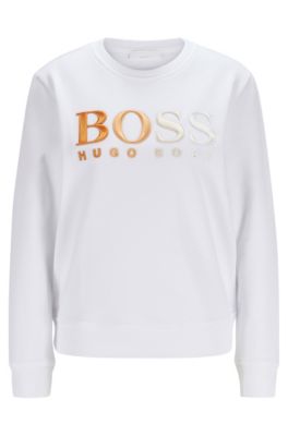 white hugo boss sweater